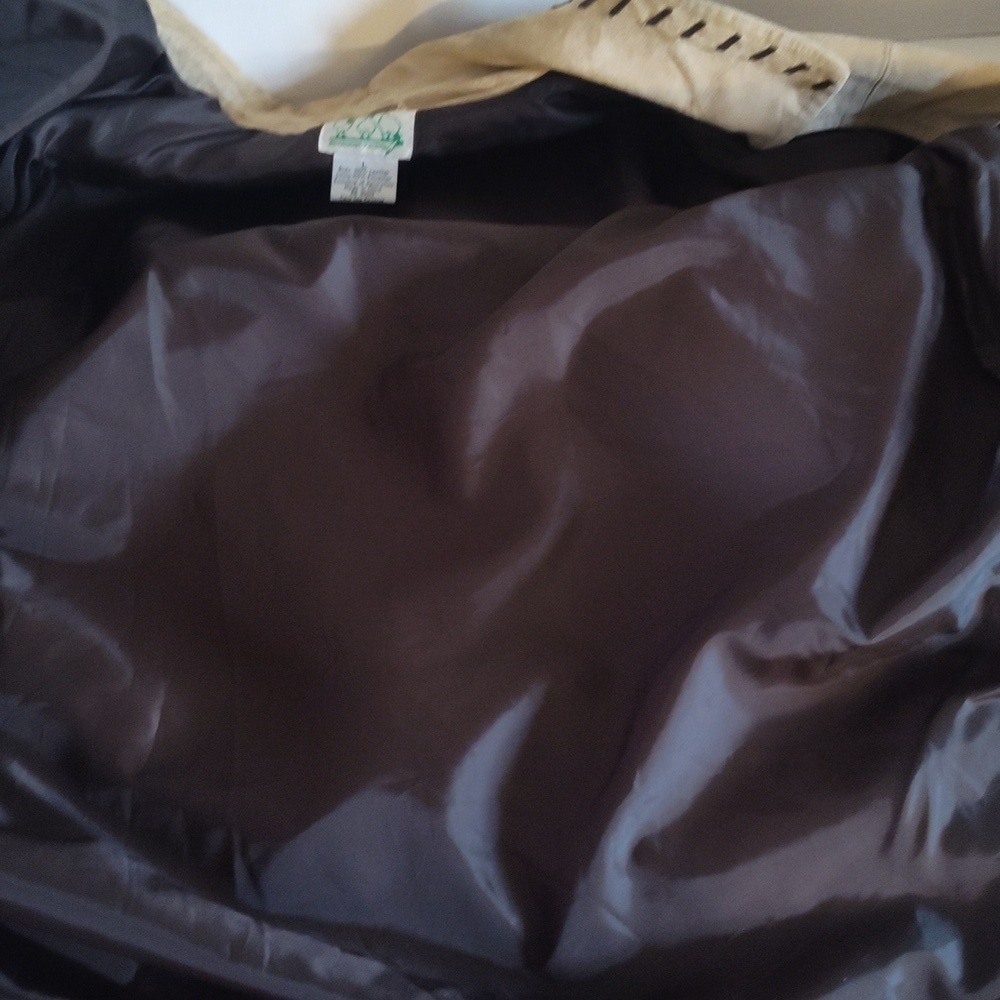 The Quacker Factory Womens Safari Suede Coat w/leather stitching Size Large - Picture 10 of 16